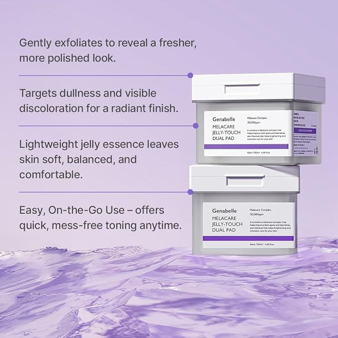 GENABELLE Melacare Jelly Touch Dual Pad 120ml [60pads]