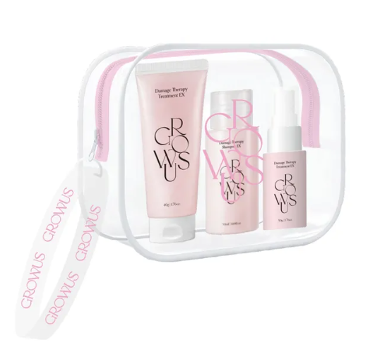 GROWUS Damage Therapy Travel Kit (Shampoo 50ml +Treatment 45g+No wash treatment 28ml)