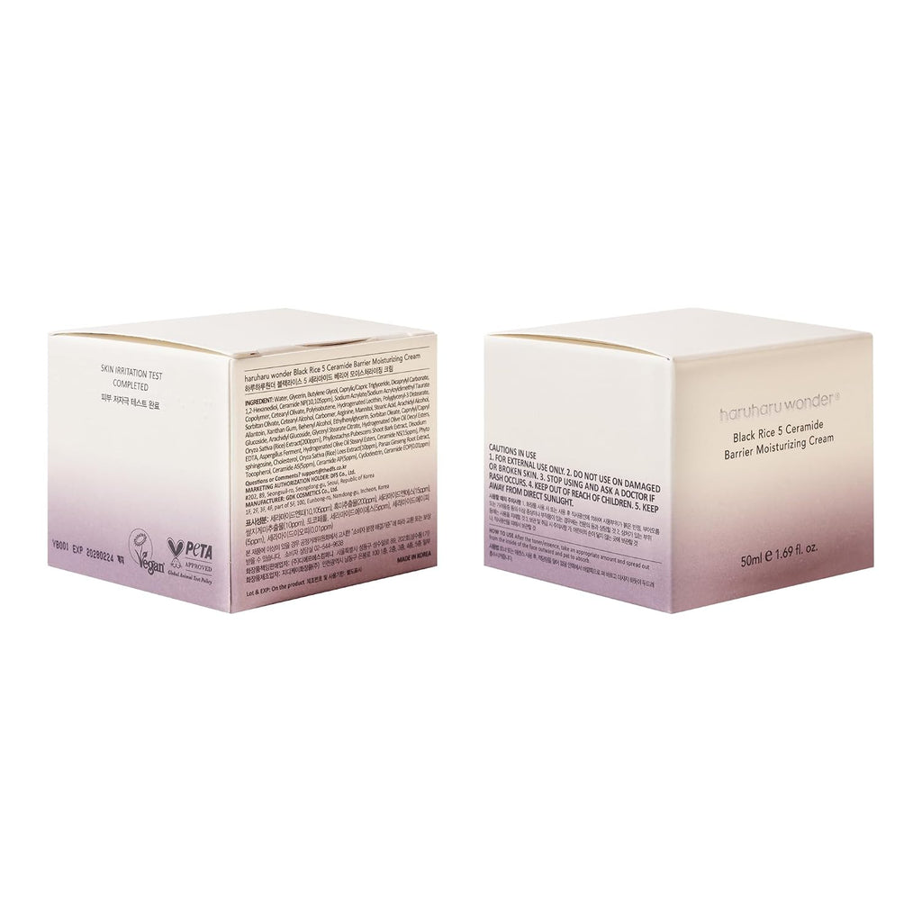 HARUHARU WONDER Black Rice 5 Ceramide Barrier Moisturizing Cream 50ml