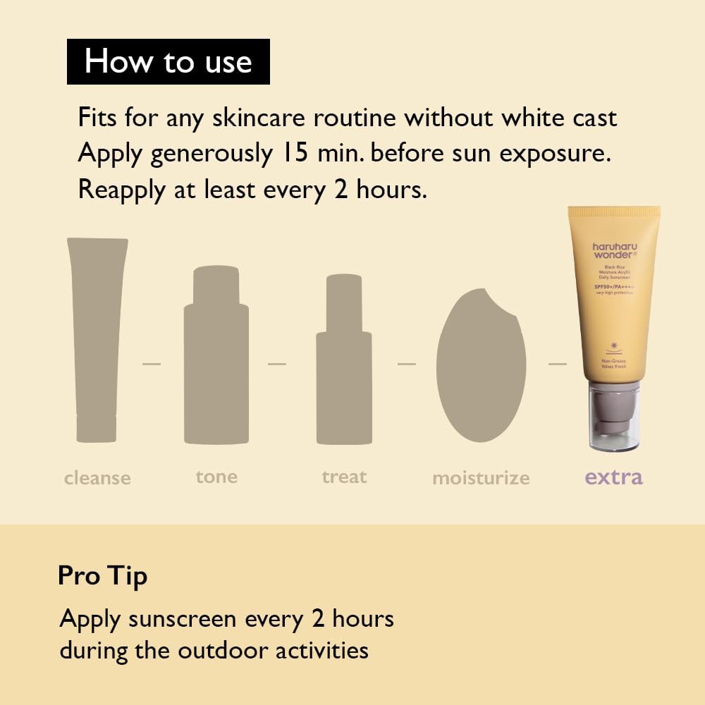 HARUHARU WONDER Black Rice Moisture Airyfit Daily Sunscreen SPF50+ 50ml