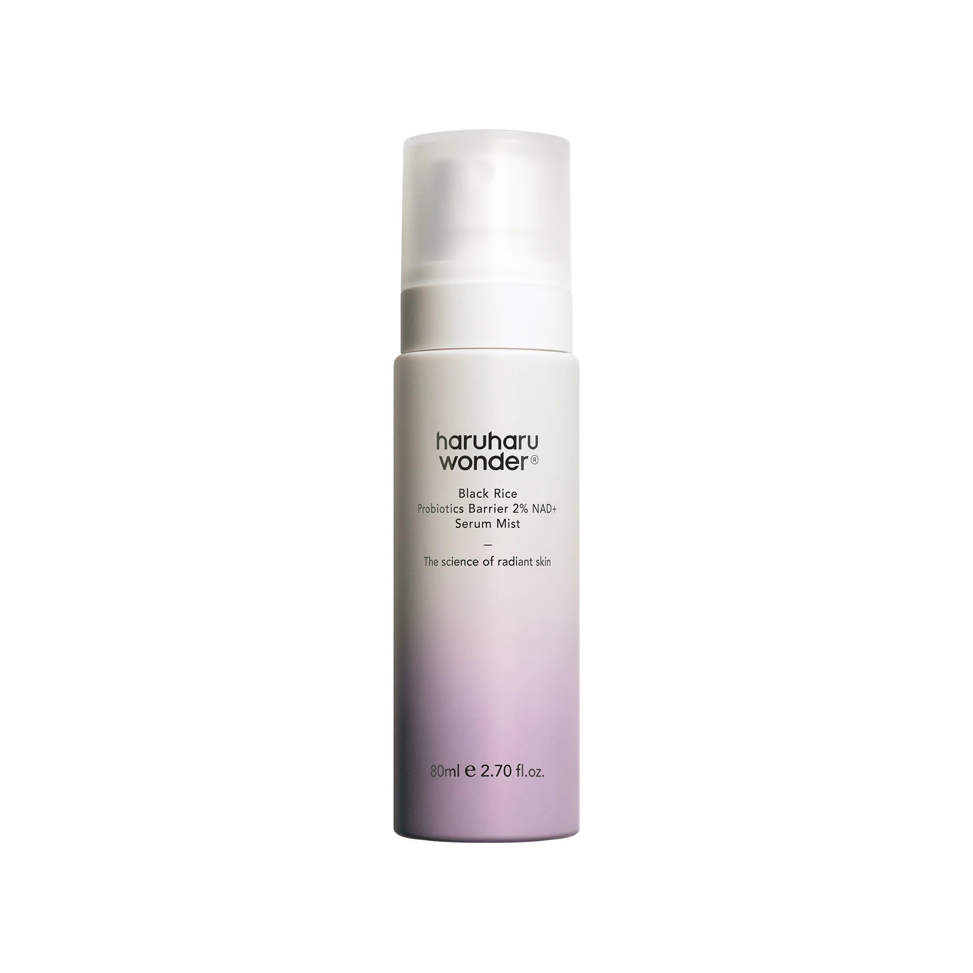 HARUHARU WONDER Black Rice  Probiotics Barrier 2% NAD + Serum Mist 80ml