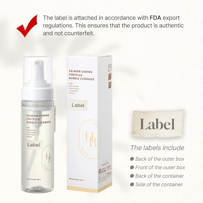 HEVEBLUE Salmon Caring Centella Bubble Cleanser 200ml