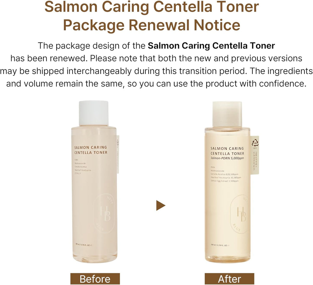HEVEBLUE Salmon Caring Centella Toner 200ml