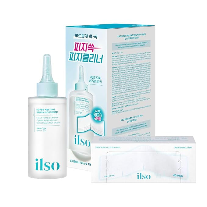 ILSO Super Melting Sebum Softener Set (COTTON PAD 40pcs)