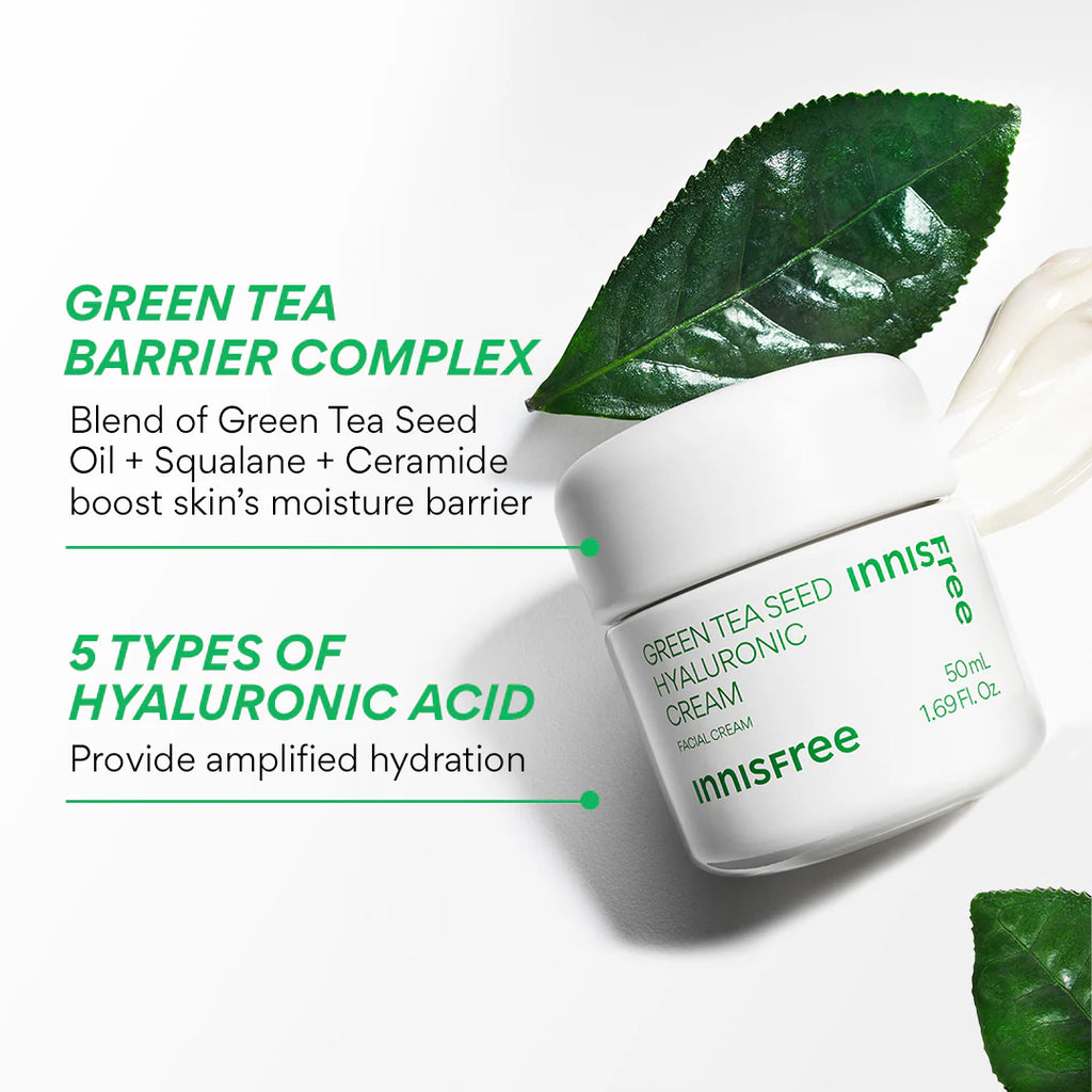 INNISFREE Green Tea Seed Hyaluronic Acid Cream 50ml