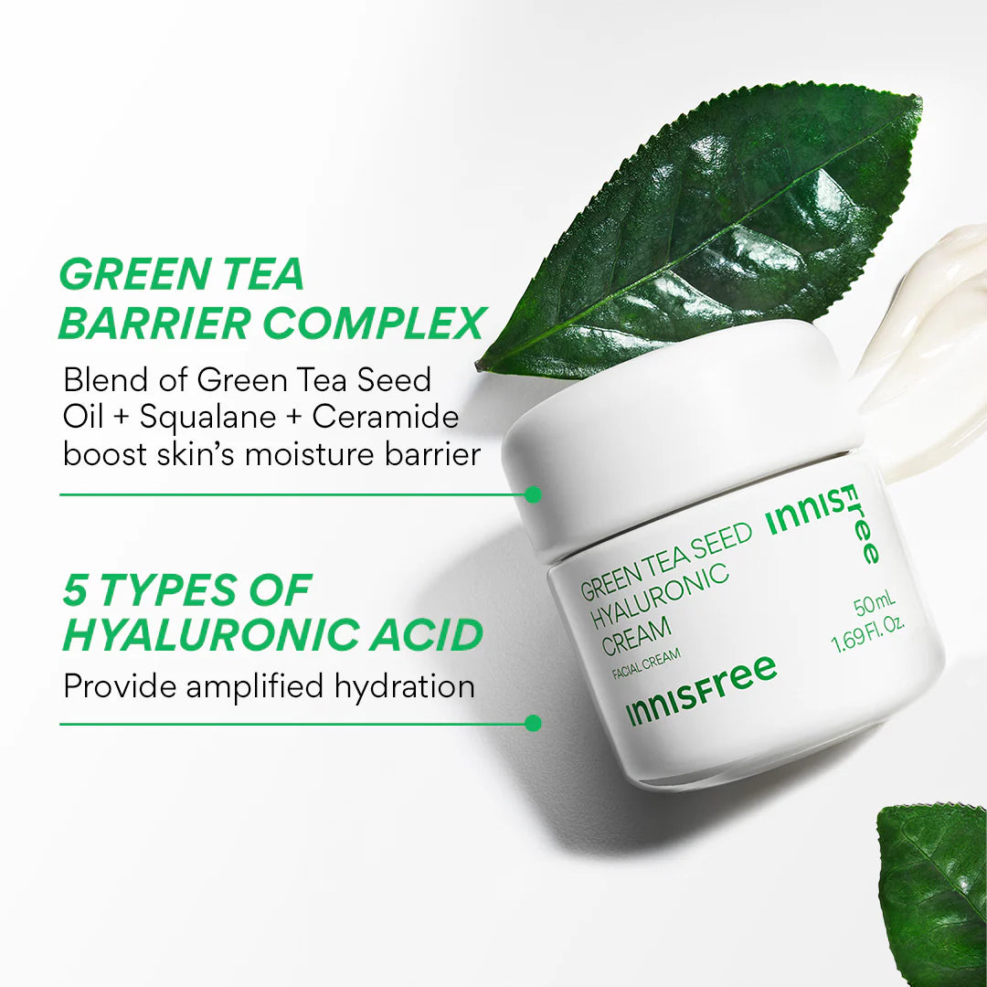 INNISFREE Green Tea Seed Hyaluronic Acid Cream 50ml
