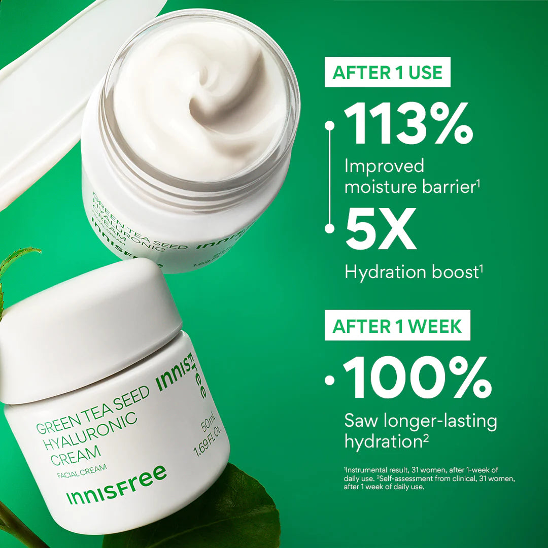 INNISFREE Green Tea Seed Hyaluronic Acid Cream 50ml