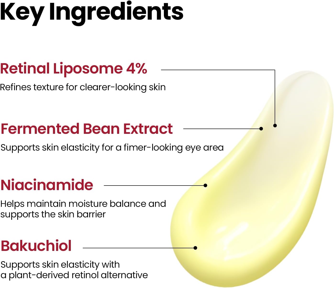 K-SECRET SEOUL 1988 Eye Cream: Retinal Liposome 4% + Fermented Bean 30ml