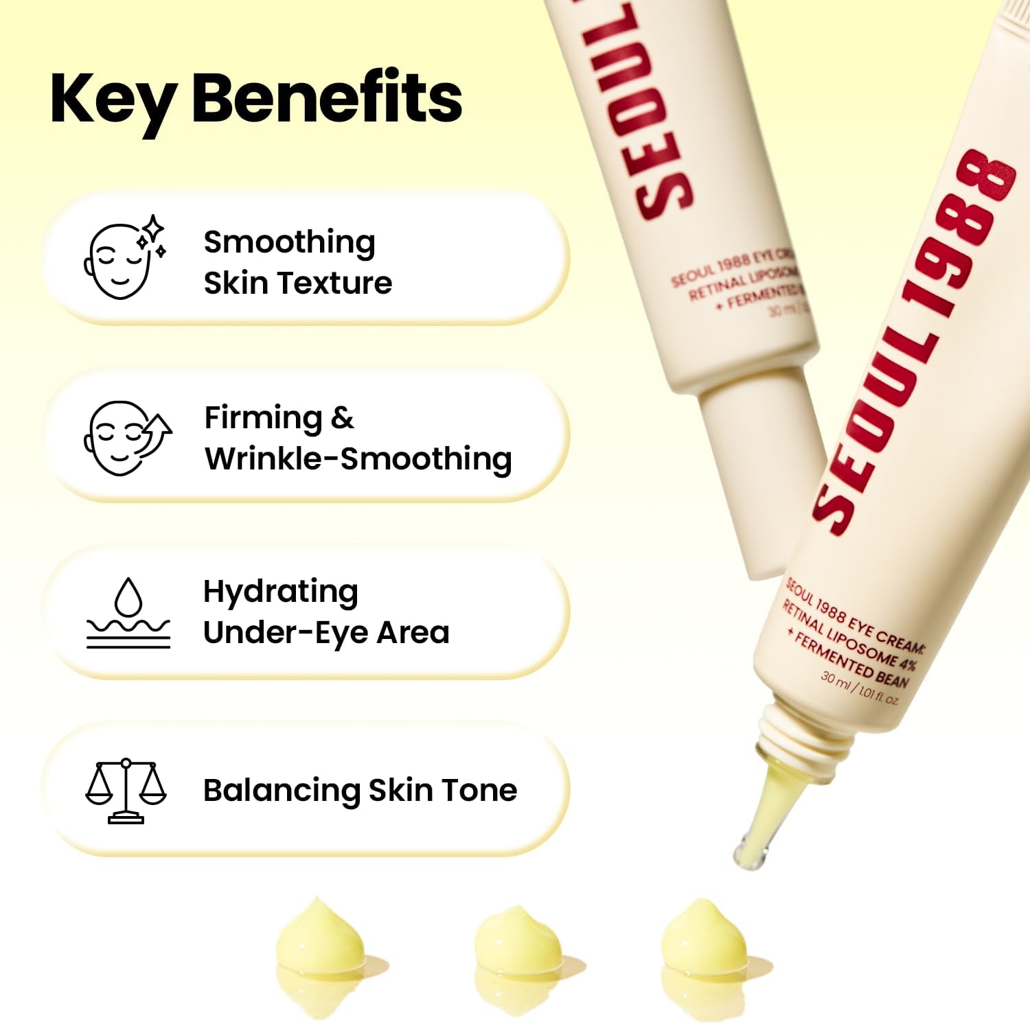 K-SECRET SEOUL 1988 Eye Cream: Retinal Liposome 4% + Fermented Bean 30ml