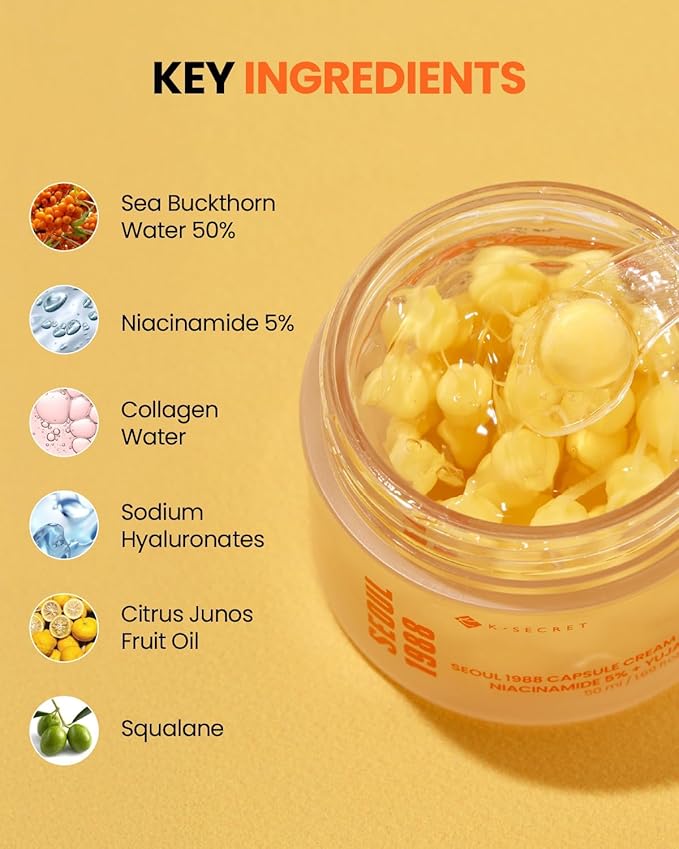 K-SECRET Seoul 1988 Capsule Cream : Niacinamide 5% + YUJA 50ml