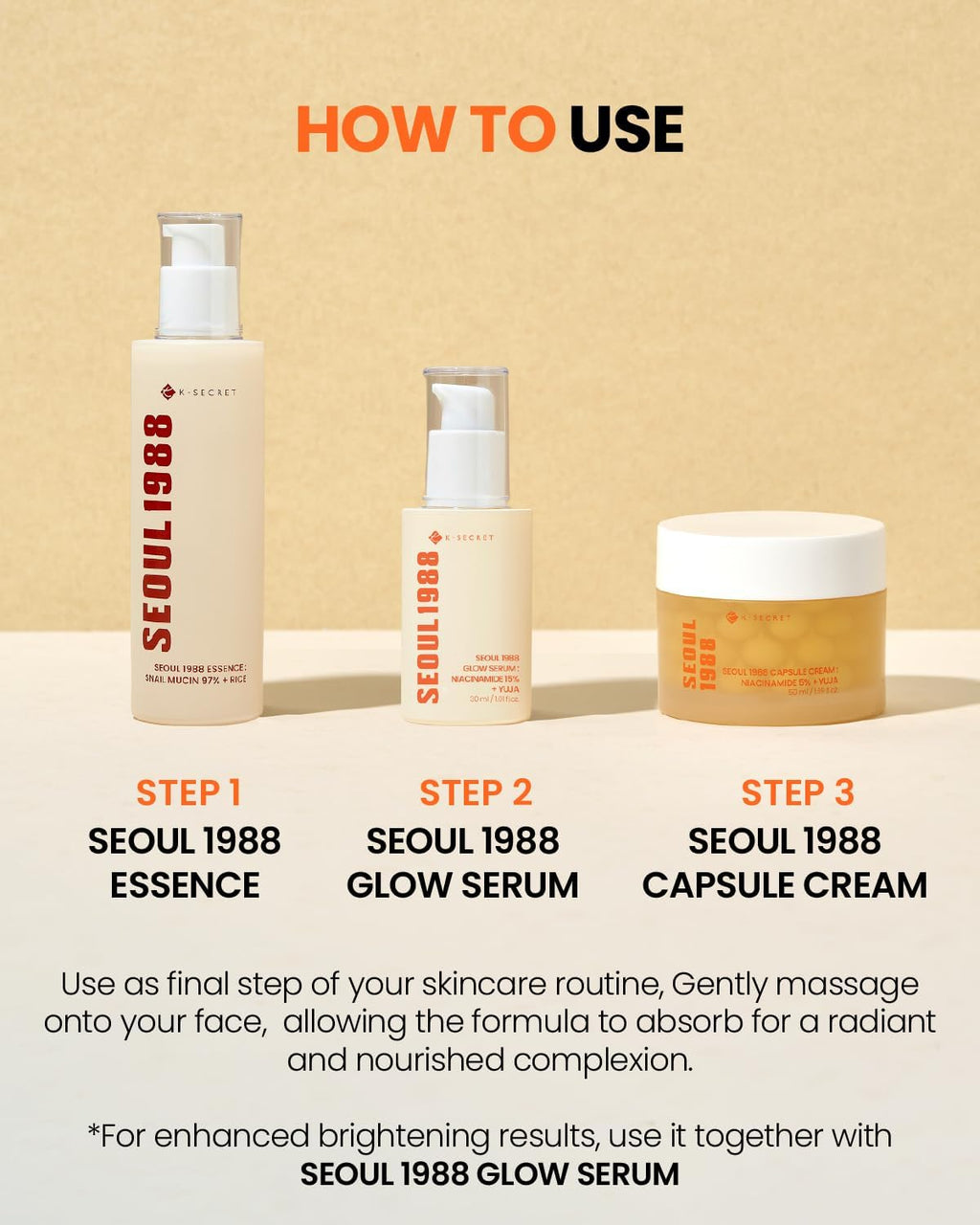 K-SECRET Seoul 1988 Capsule Cream : Niacinamide 5% + YUJA 50ml