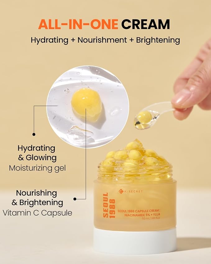 K-SECRET Seoul 1988 Capsule Cream : Niacinamide 5% + YUJA 50ml