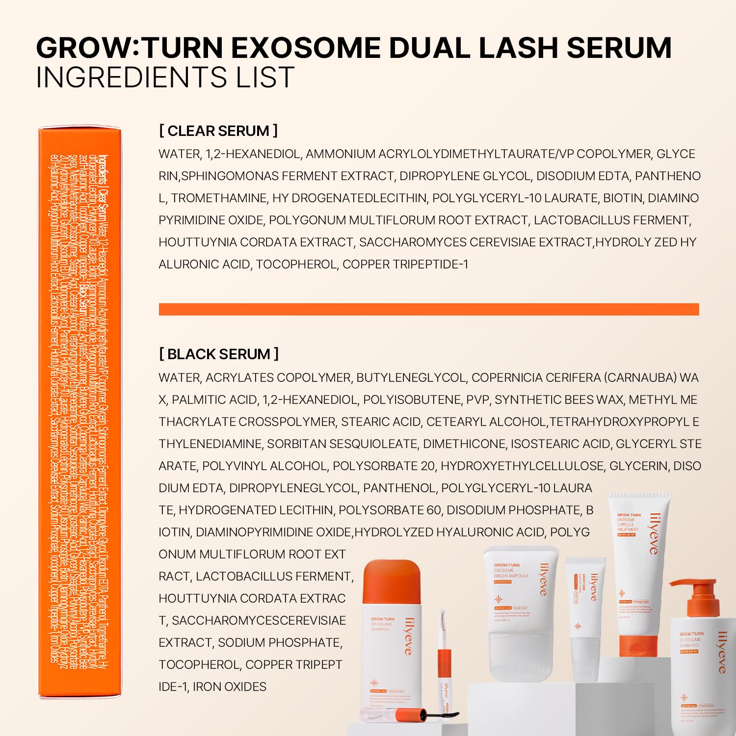 LILYEVE GROW:TURN EXOSOME Dual Lash Serum 8ml
