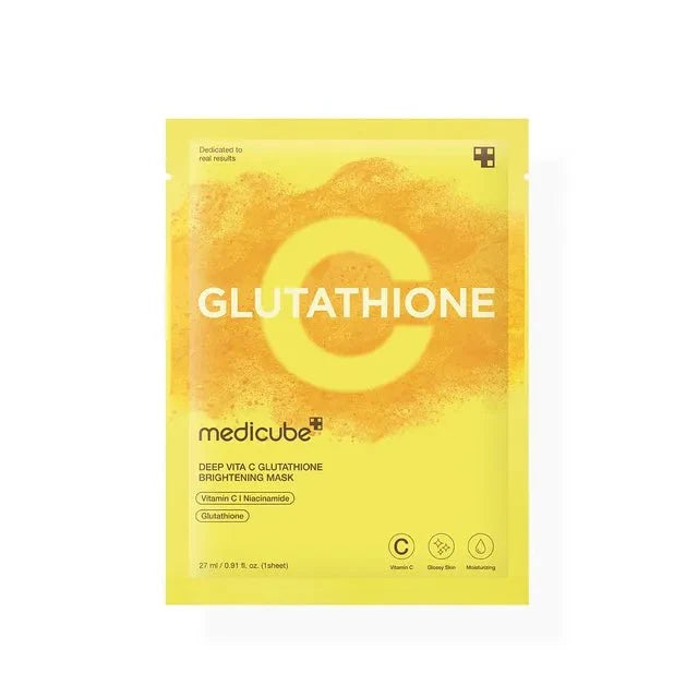 MEDICUBE Deep Vita C Glutathione Brightening Mask 27g