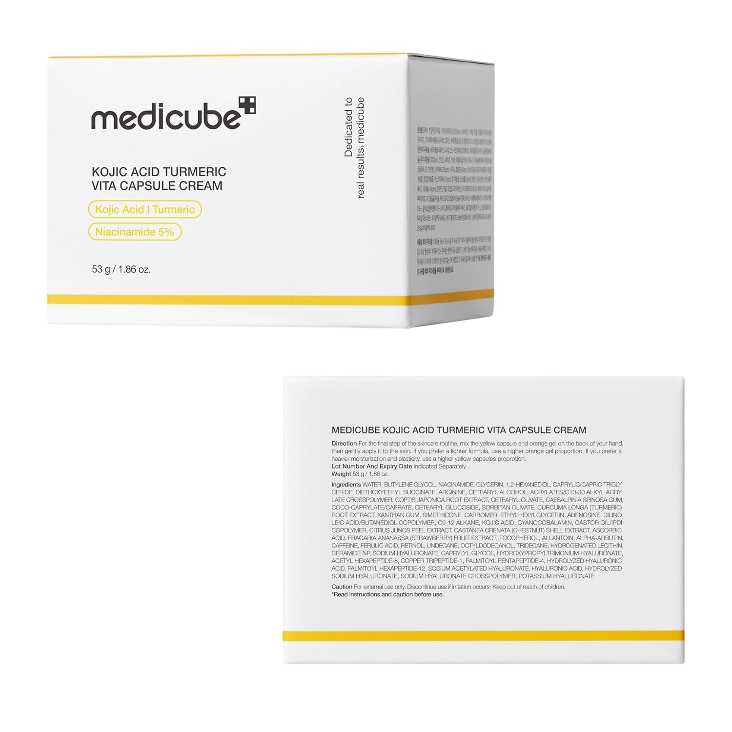 MEDICUBE Kojic Acid Turmeric Vita Capsule Cream 53g
