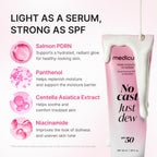 MEDICUBE No Cast Just Dew PDRN Hydrating UV Sun Serum 50ml SPF50