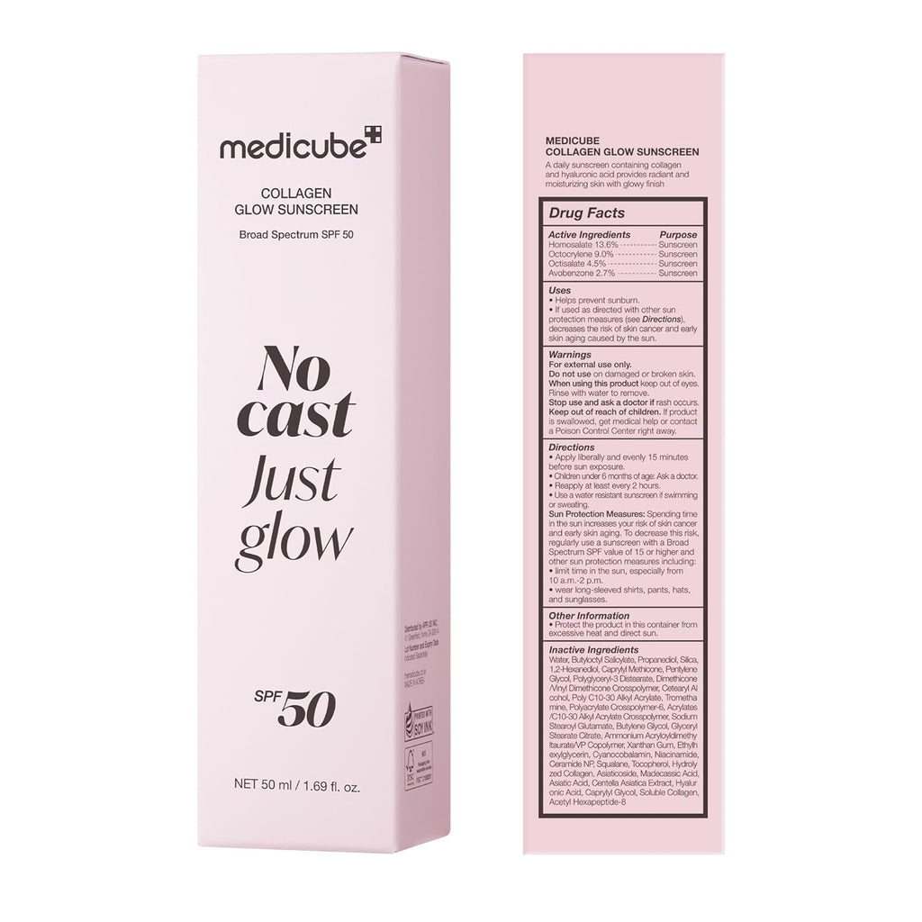 MEDICUBE No Cast Just Glow Collagen Sunscreen 50ml SPF50