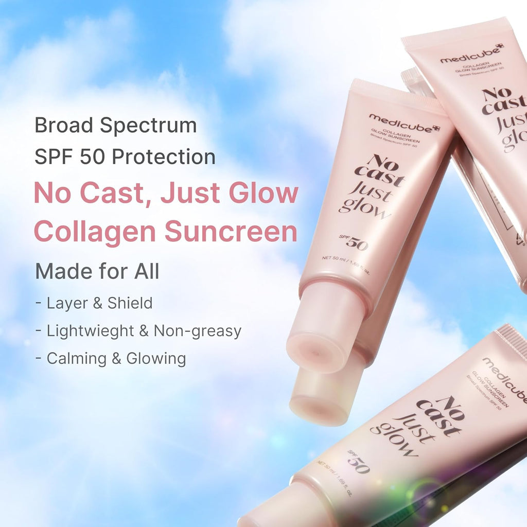 MEDICUBE No Cast Just Glow Collagen Sunscreen 50ml SPF50