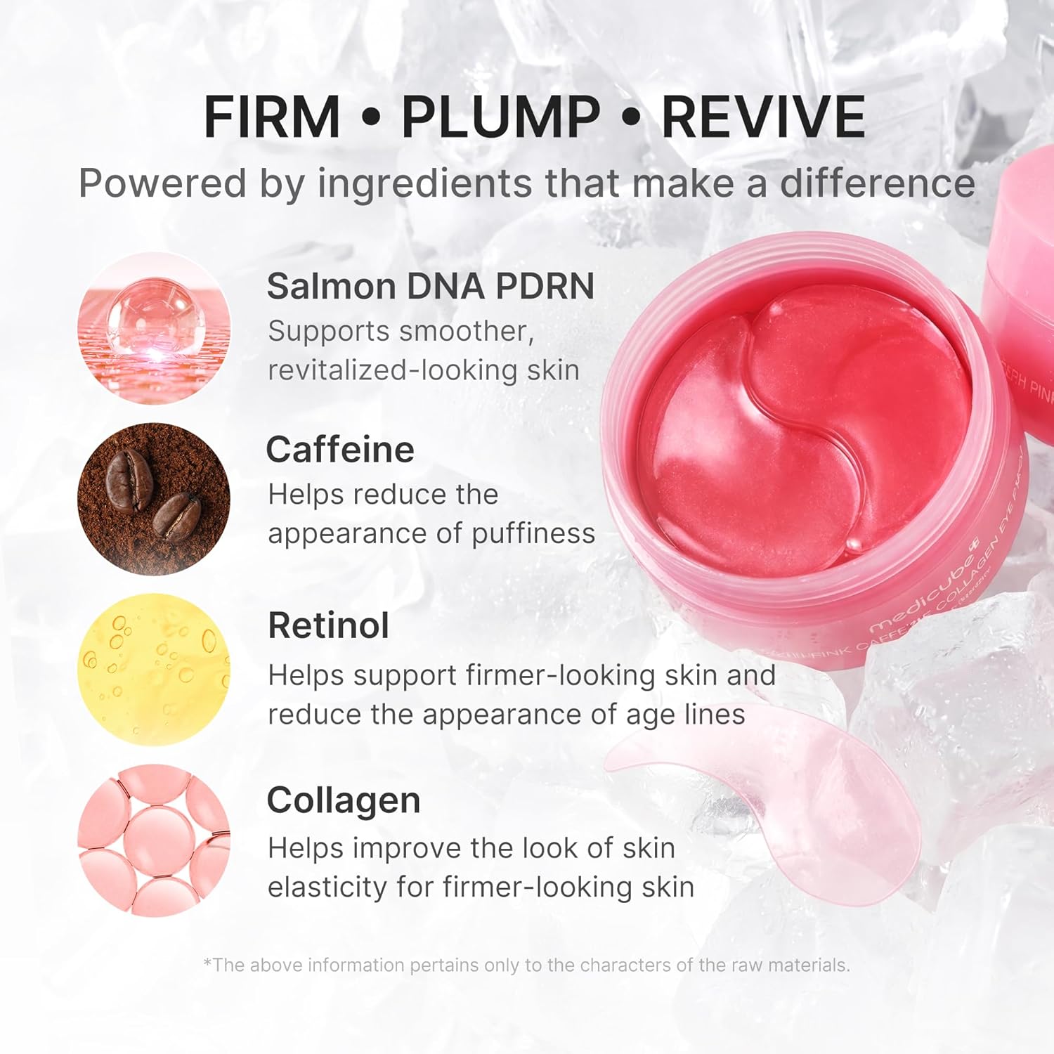 MEDICUBE PDRN Pink Caffeine Collagen Eye Patch 60pz