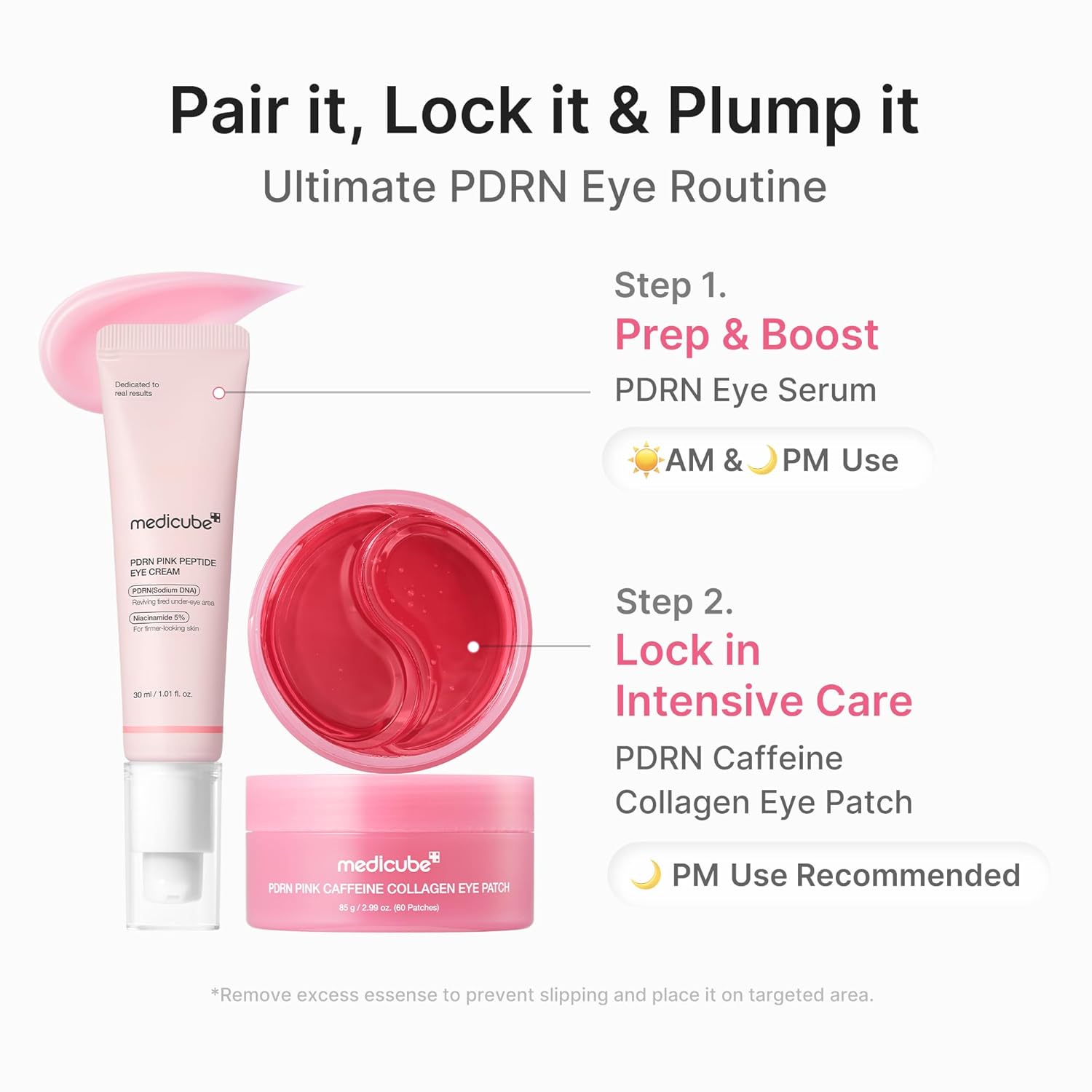 MEDICUBE PDRN Pink Caffeine Collagen Eye Patch 60pz
