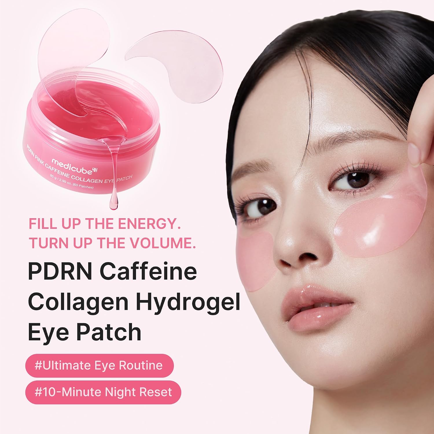 MEDICUBE PDRN Pink Caffeine Collagen Eye Patch 60pz