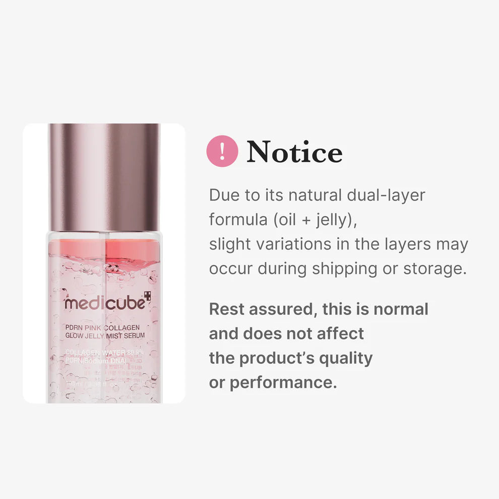 MEDICUBE PDRN Pink Collagen Glow Jelly Mist Serum 100ml