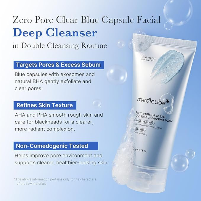 MEDICUBE Zero Pore Capsule Cleansing Foam 120g