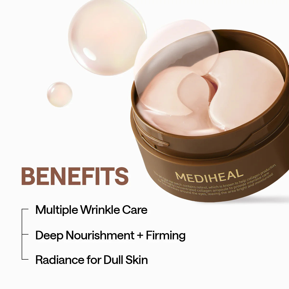 MEDIHEAL Retinol Collagen Eye Ampoule Patch (60parches)