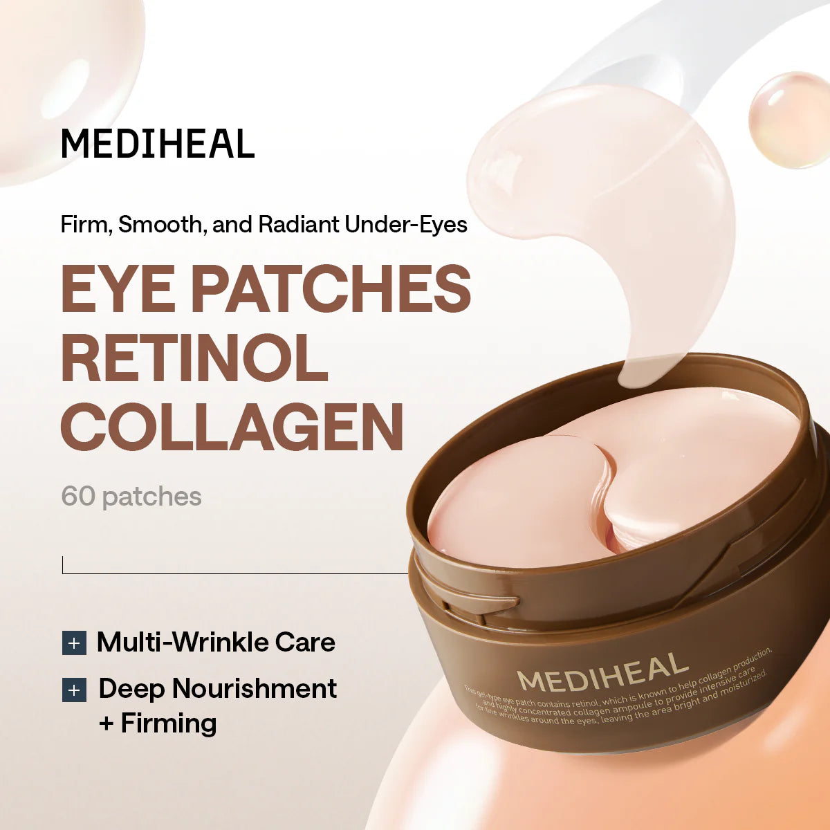 MEDIHEAL Retinol Collagen Eye Ampoule Patch (60parches)