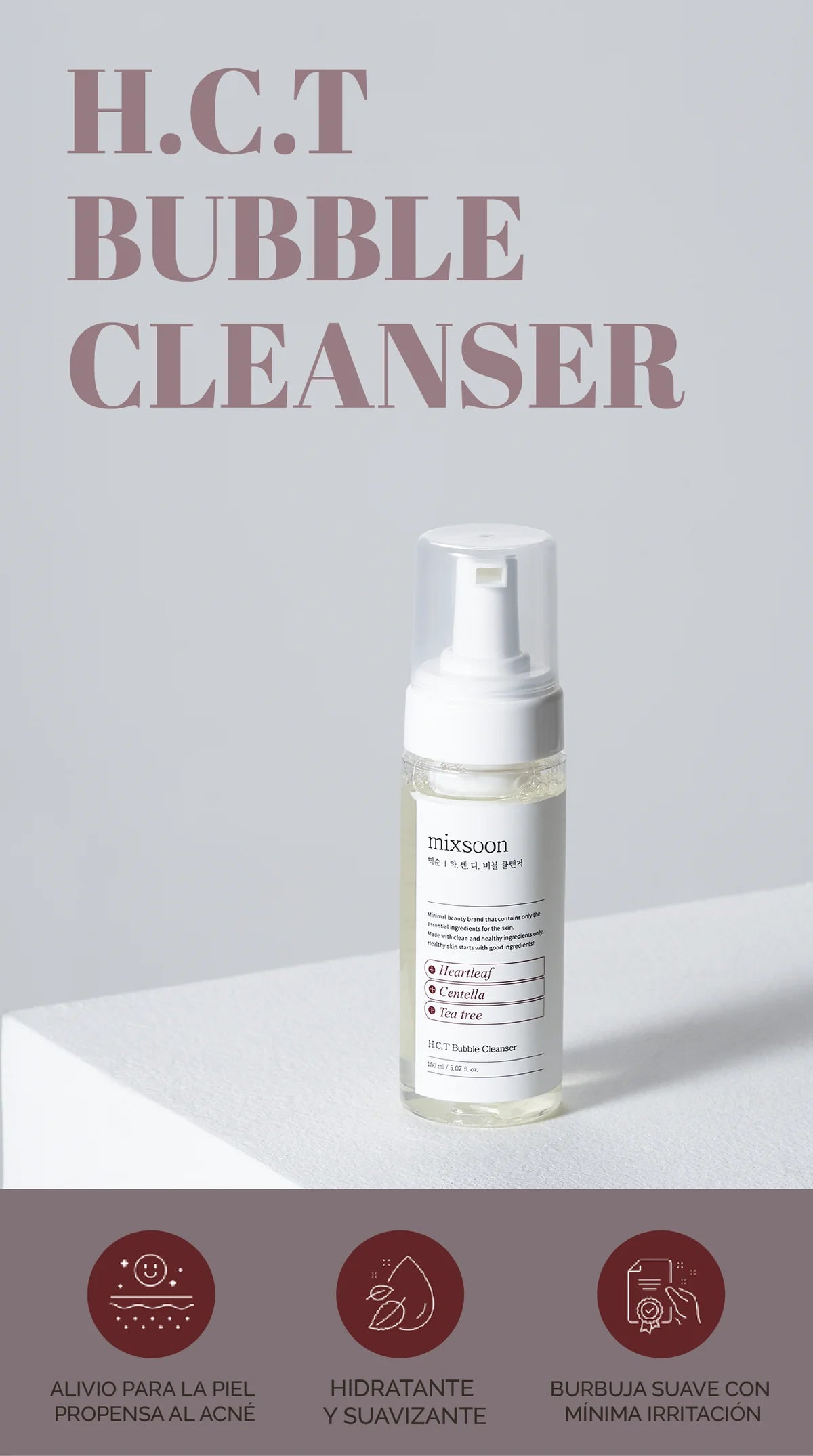 MIXSOON HCT Bubble Cleanser 150ml