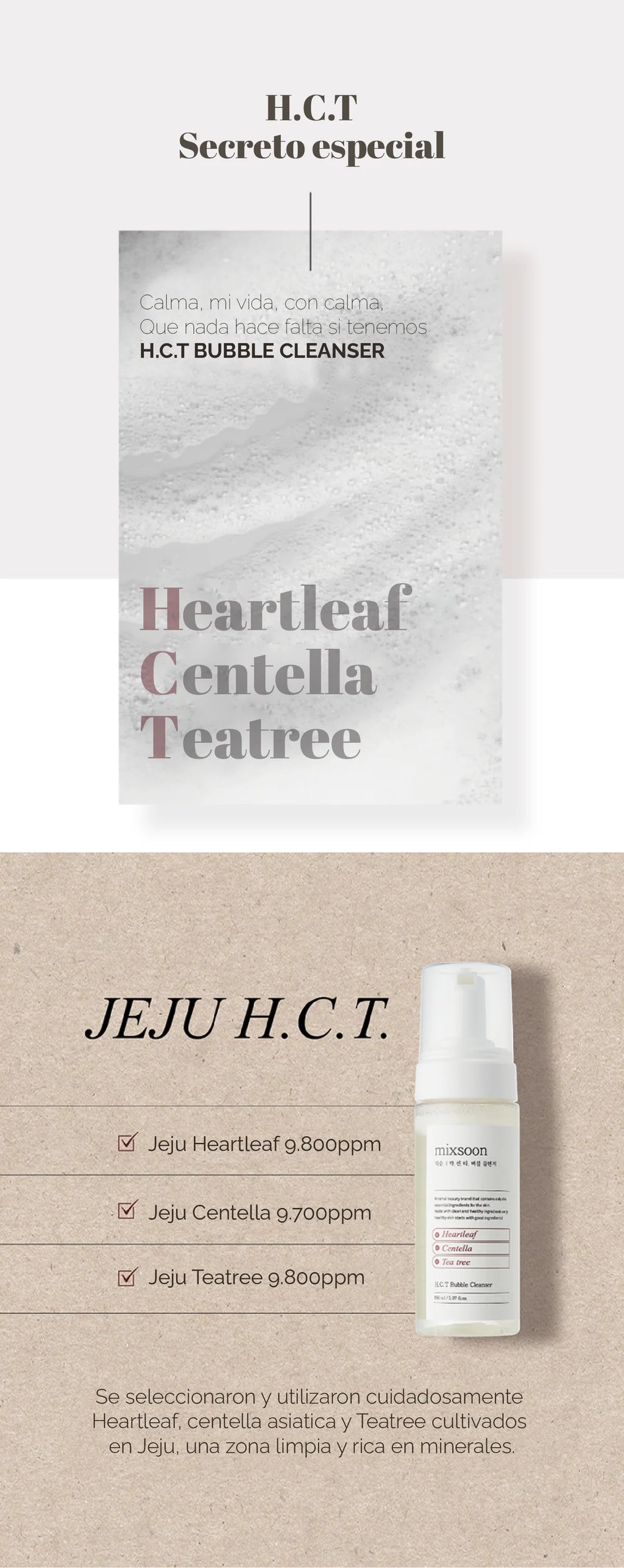 MIXSOON HCT Bubble Cleanser 150ml