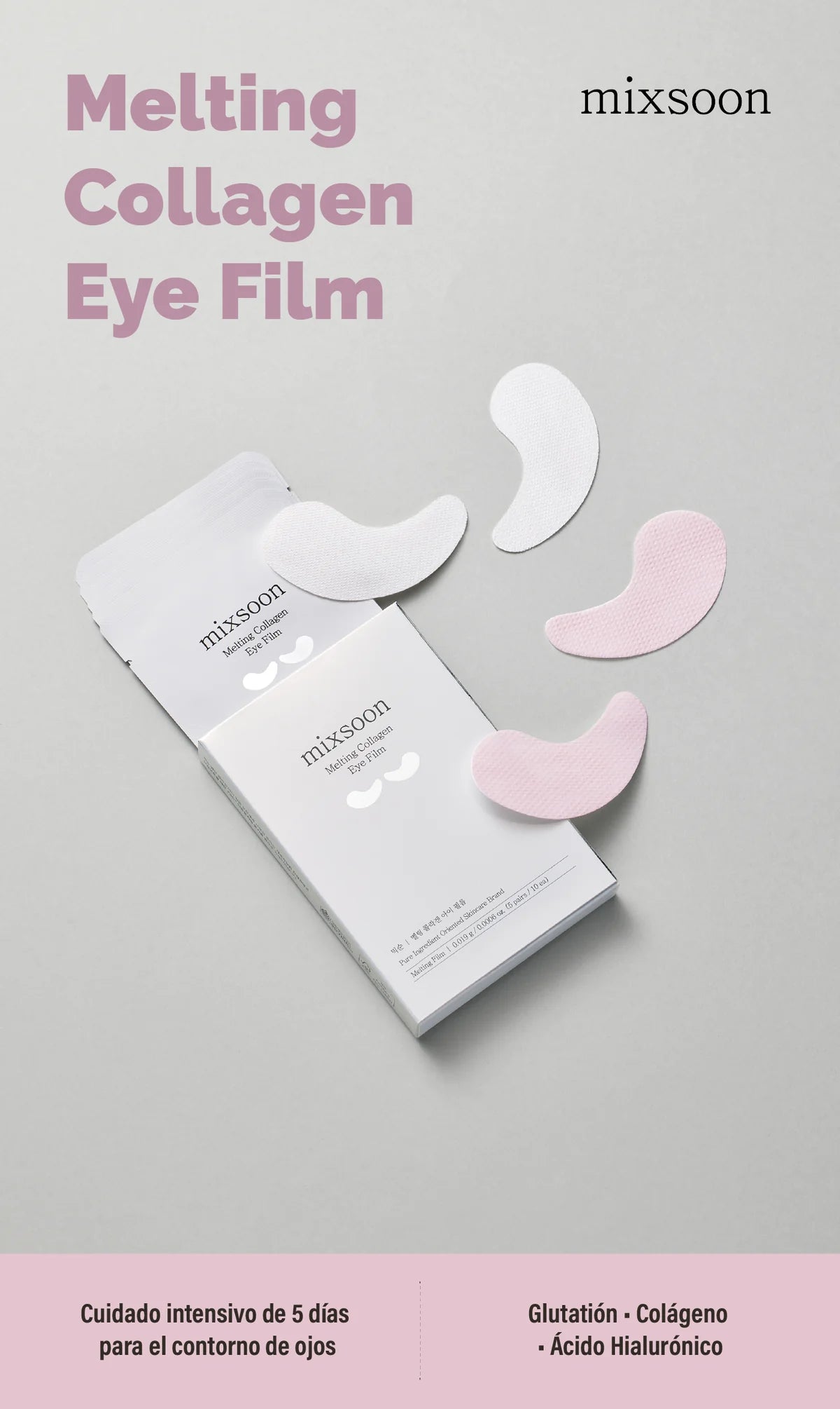 MIXSOON Melting Collagen Eye Film 5pz