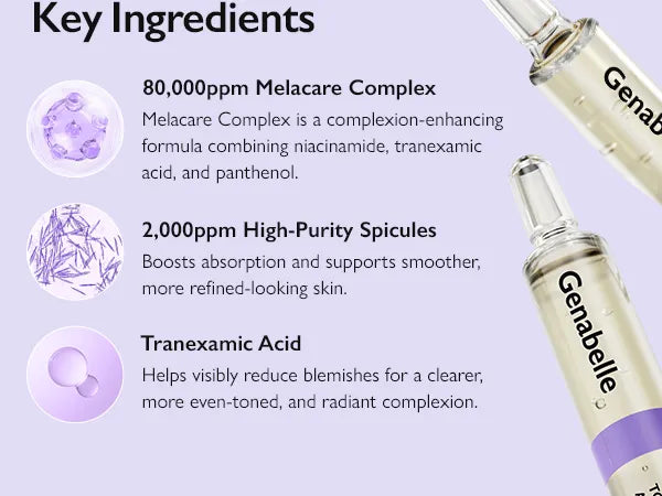 GENABELLE Melacare Spicule toning Shot Ampoule 1ml*3pcs