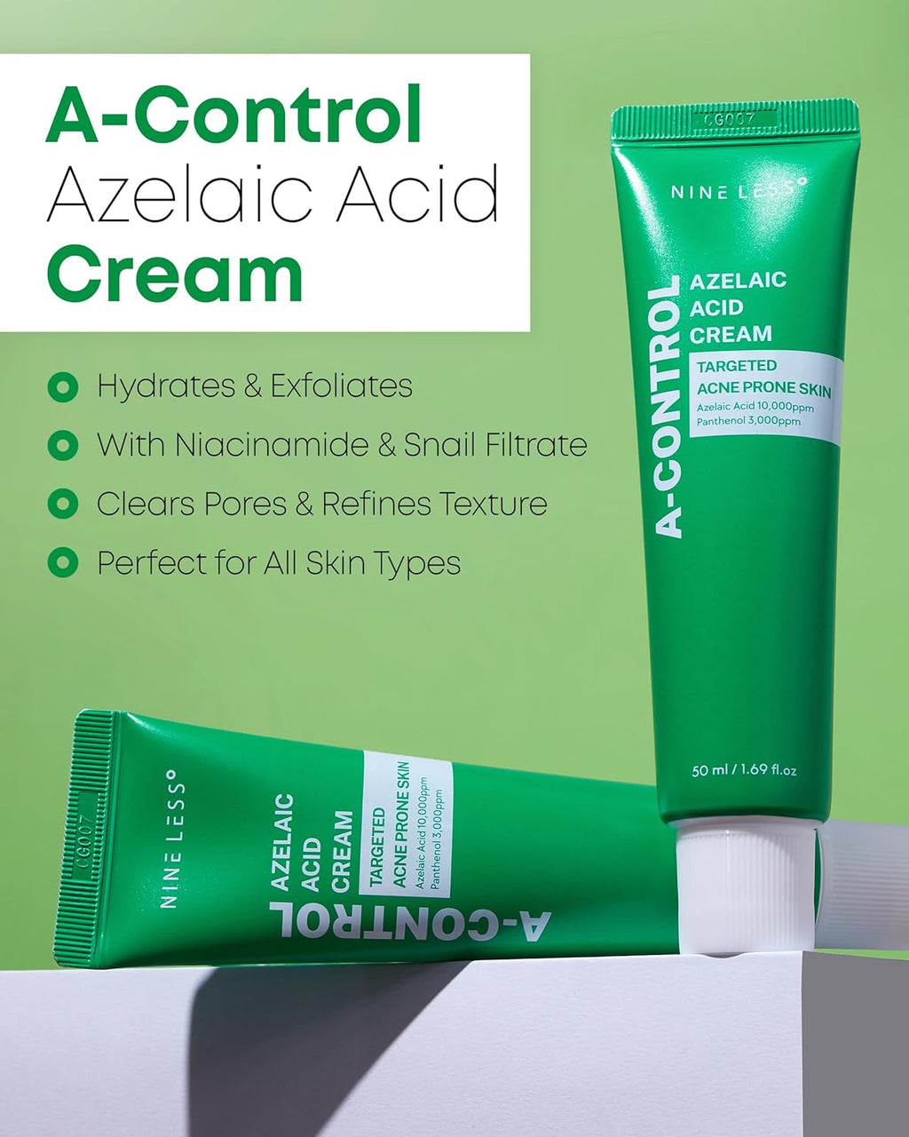 NINELESS A-Control Azelaic Acid Cream 50ml