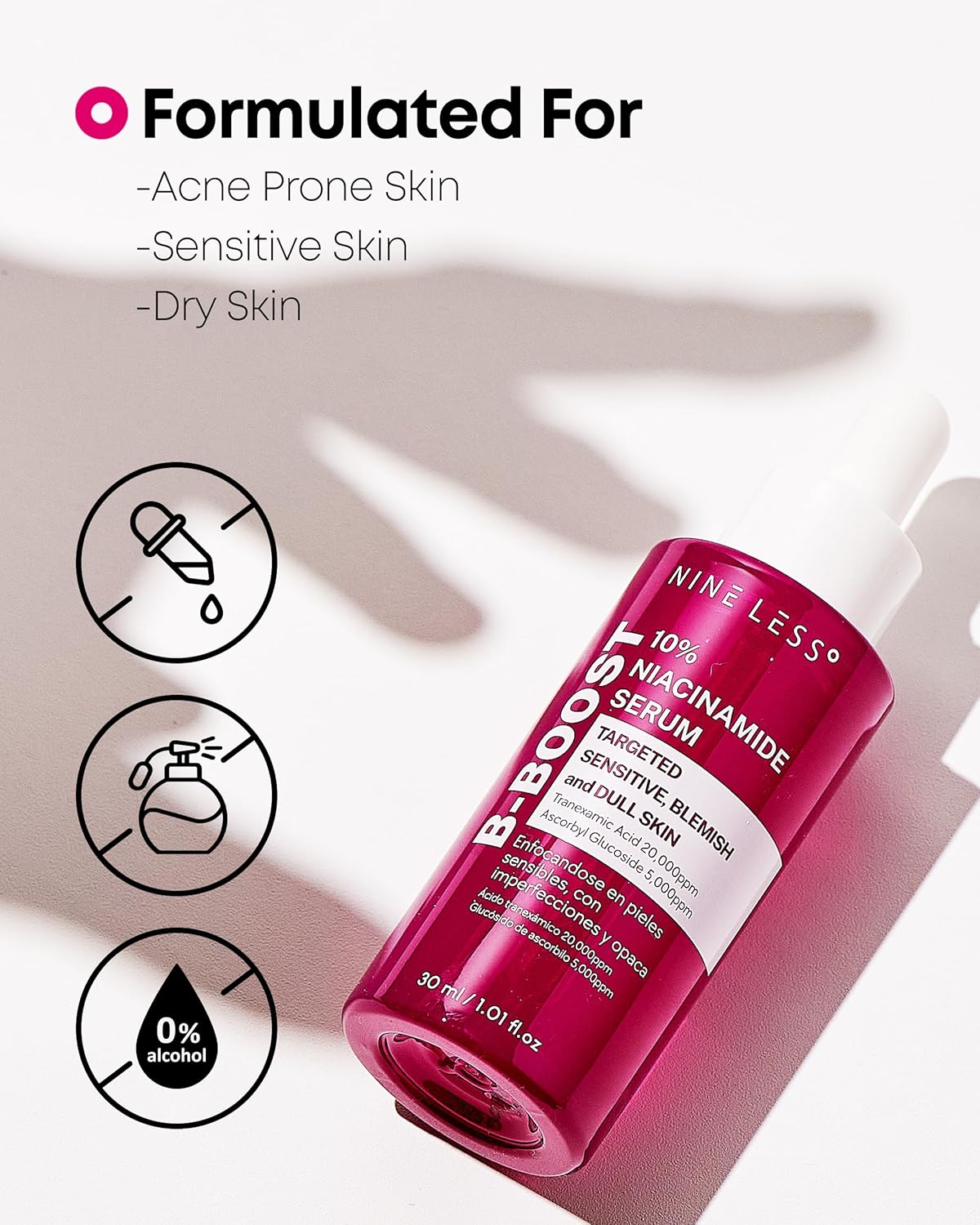 NINELESS B-Boost 10% Niacinamide Serum 30ml