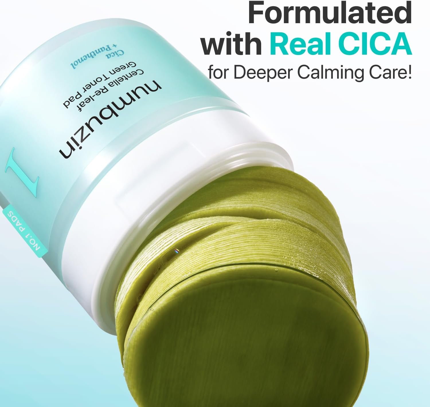 NUMBUZIN No.1 Centella Re-leaf Green Toner Pad 190ml (70 pads)
