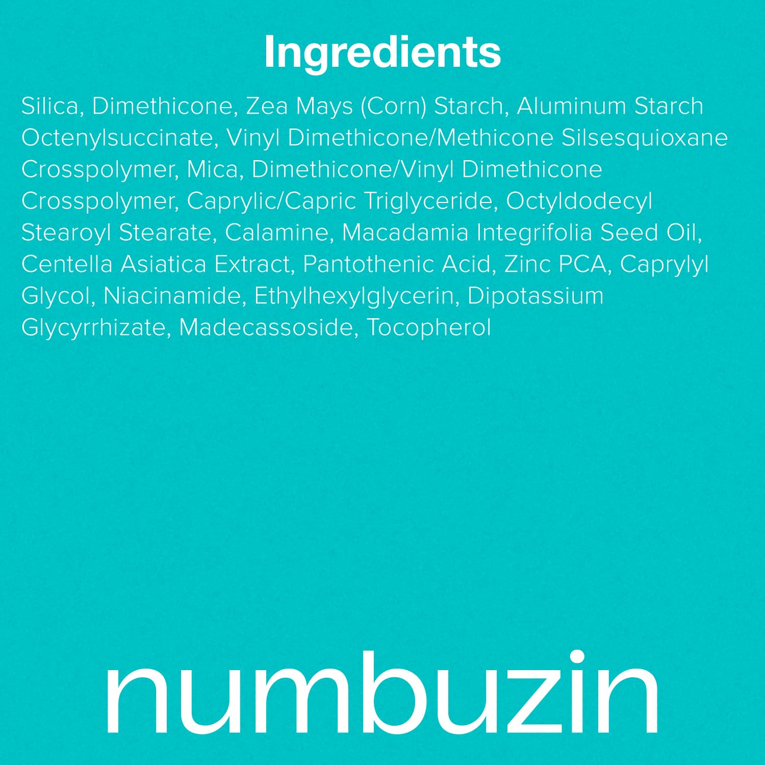 NUMBUZIN No.1 Pantothenic Skincare 100 Powder 7g