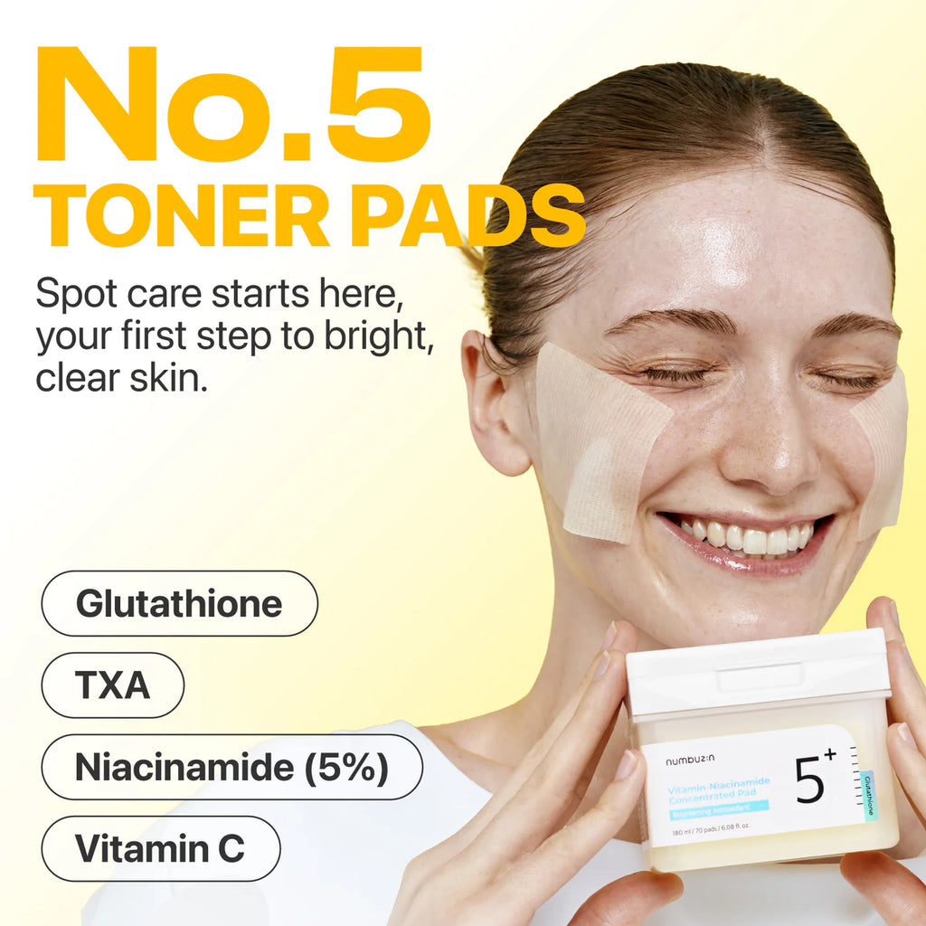 NUMBUZIN No.5 Glutathione Vitamin-Niacinamide Concentrated Toner Pads