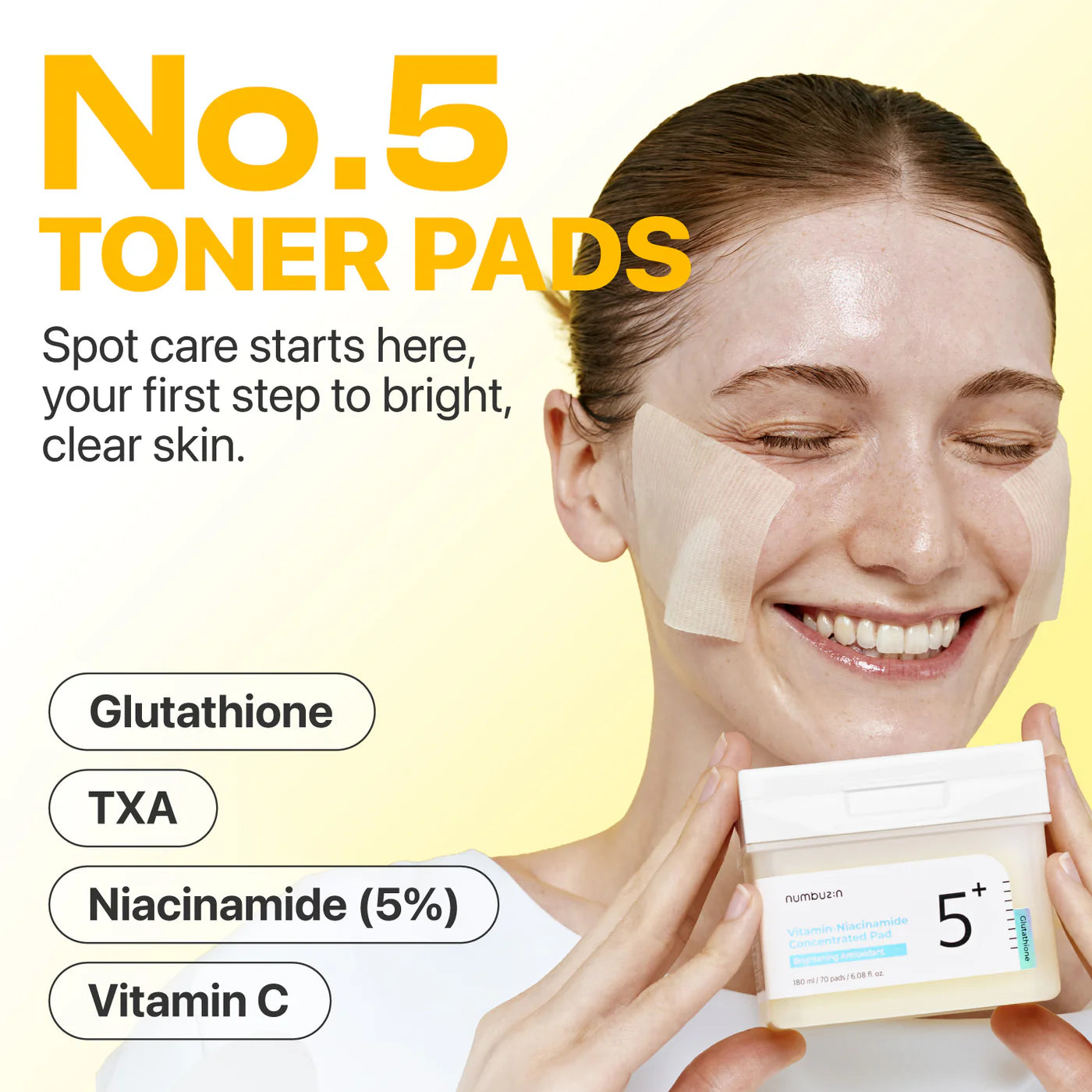 NUMBUZIN No.5 Vitamin-Niacinamide Concentrated Toner Pads