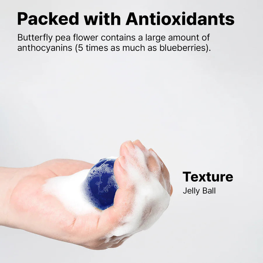 ONGREDIENTS Butterfly Pea Cleansing Ball