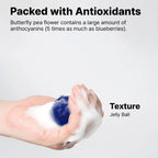 ONGREDIENTS Butterfly Pea Cleansing Ball