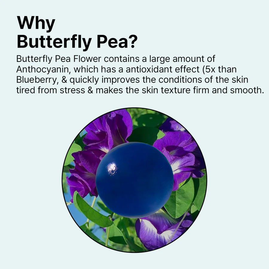 ONGREDIENTS Butterfly Pea Cleansing Ball