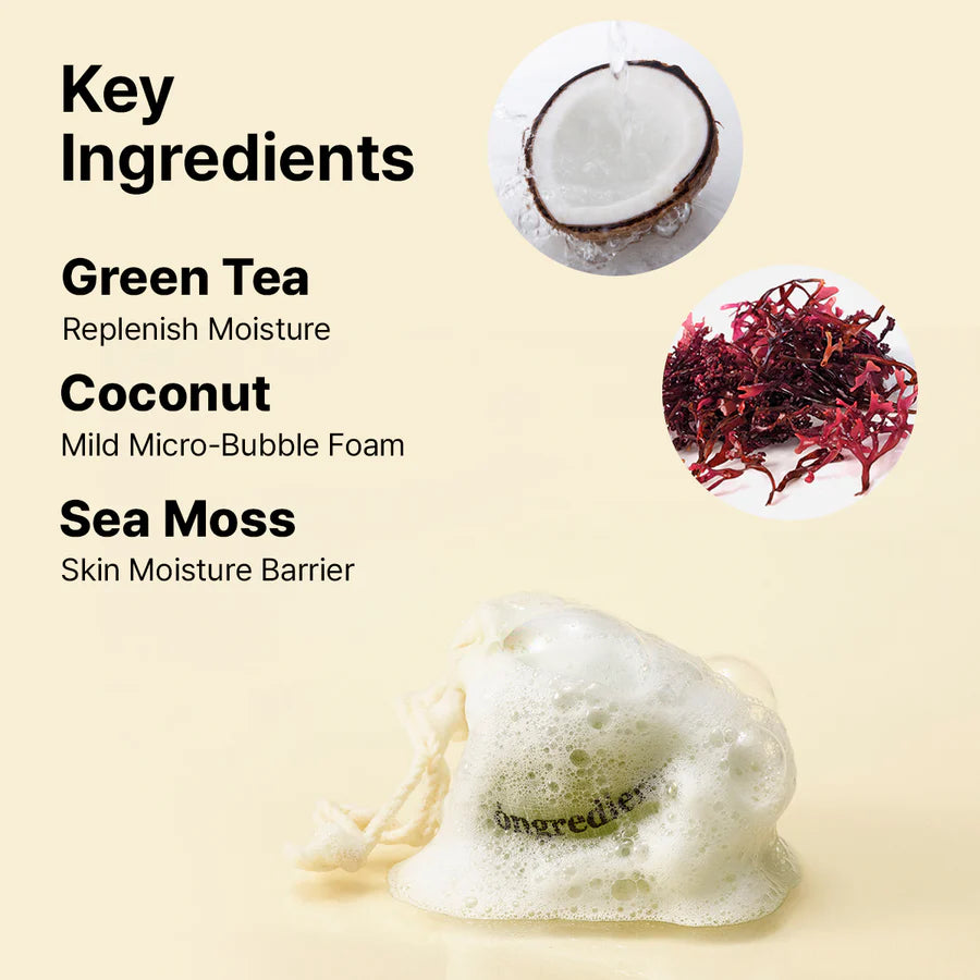 ONGREDIENTS Jeju Green Tea Cleansing Ball