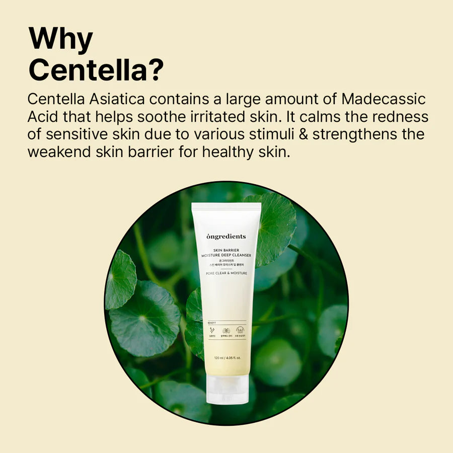 ONGREDIENTS Skin Barrier Moisture Deep Cleanser 120ml
