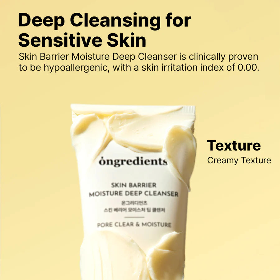 ONGREDIENTS Skin Barrier Moisture Deep Cleanser 120ml