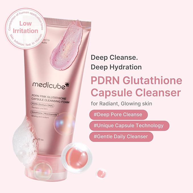 MEDICUBE PDRN Glutathione Capsule Foam Cleanser 120g
