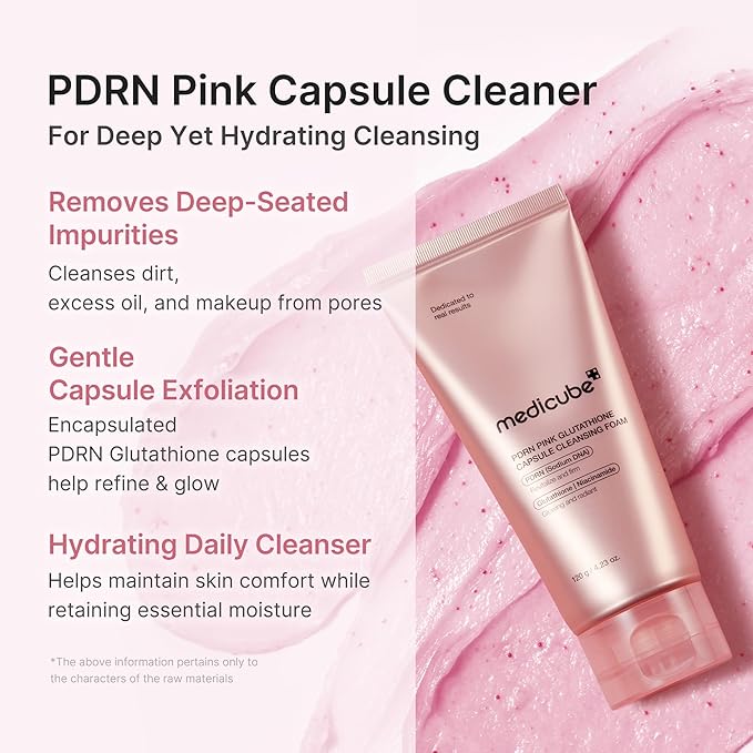 MEDICUBE PDRN Glutathione Capsule Foam Cleanser 120g