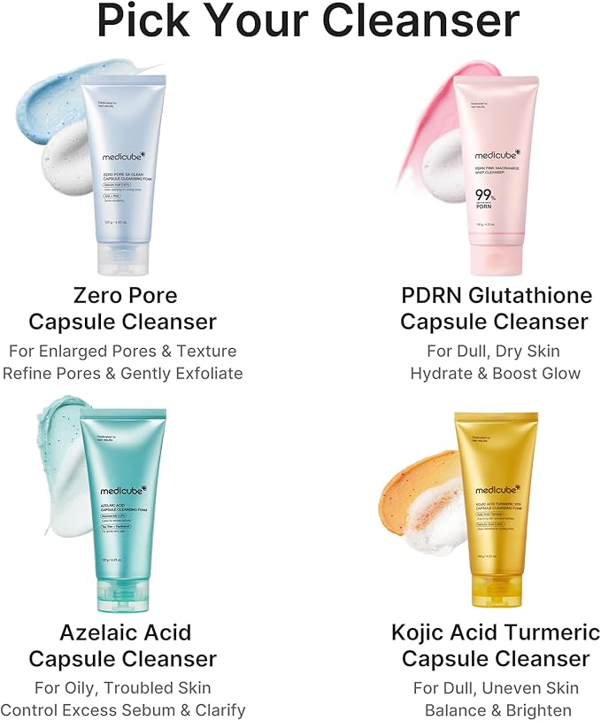 MEDICUBE PDRN Glutathione Capsule Foam Cleanser 120g