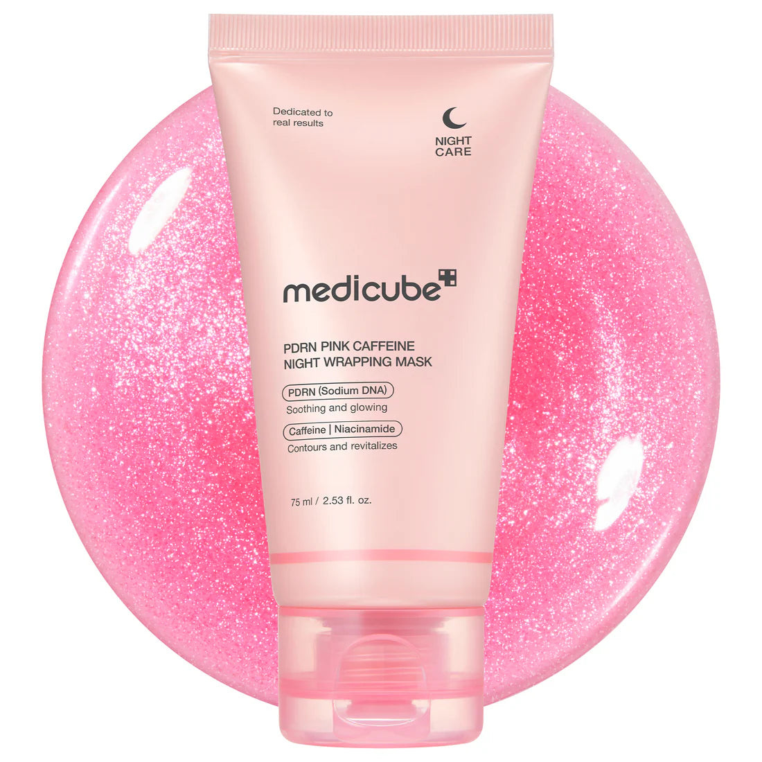 MEDICUBE PDRN Pink Caffeine Overnight Wrapping Mask