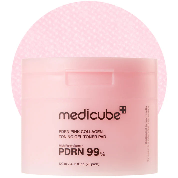 MEDICUBE PDRN Pink Collagen Toning Gel Toner Pad